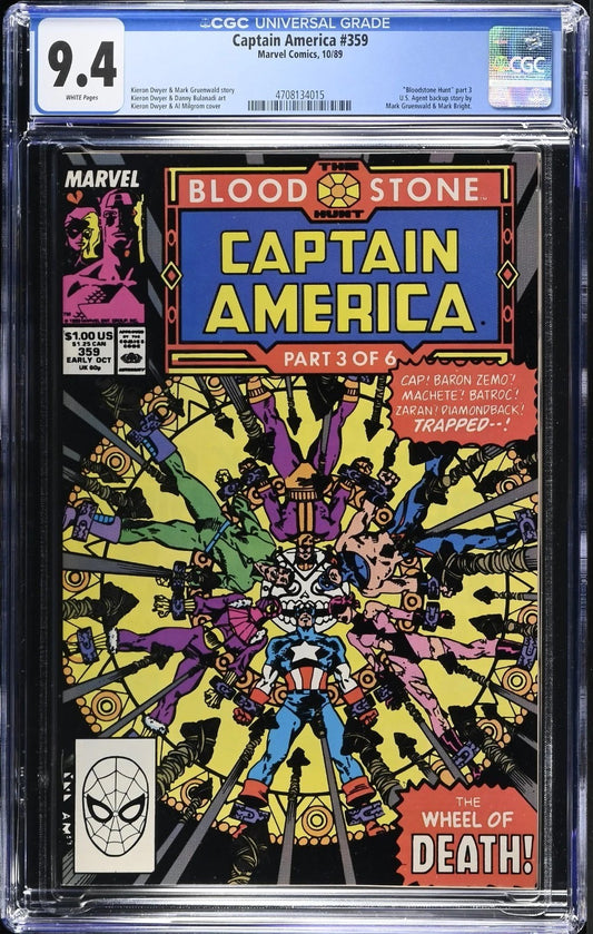CAPTAIN AMERICA #359 CGC 9.4 Front Cover