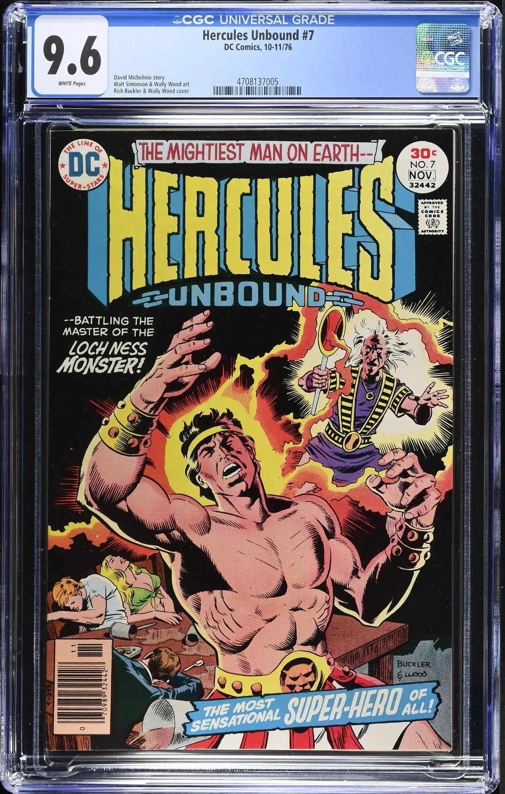 Hercules Unbound #7 CGC 9.6 Newsstand Front Cover