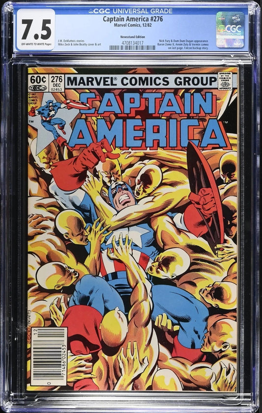 CAPTAIN AMERICA #276 CGC 7.5 Newsstand Front Cover