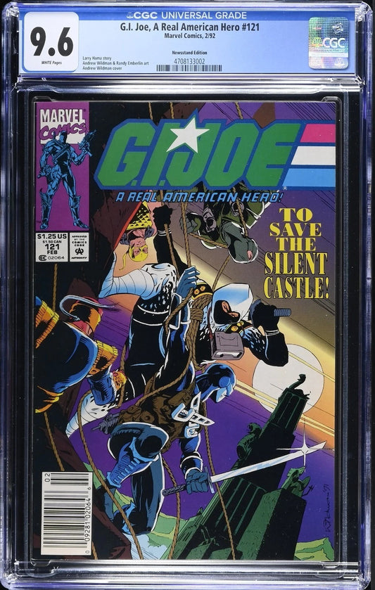 G.I. Joe, A Real American Hero #121 CGC 9.6 Newsstand Front Cover
