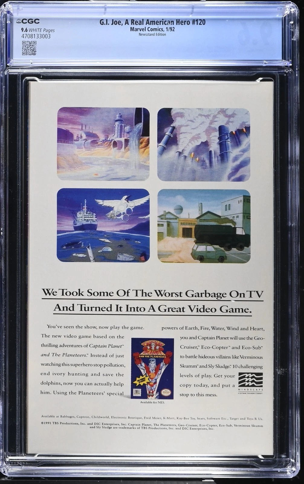 G.I. JOE, A REAL AMERICAN HERO #120 CGC 9.6 Newsstand (1992)