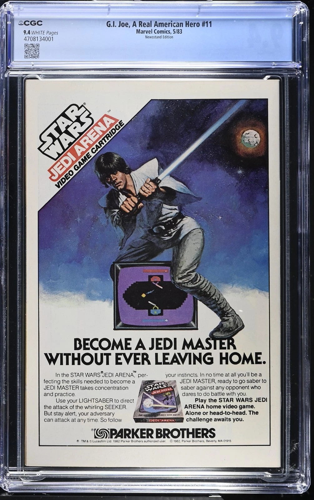 G.I. Joe, A Real American Hero #11 CGC 9.4 Newsstand (1983)
